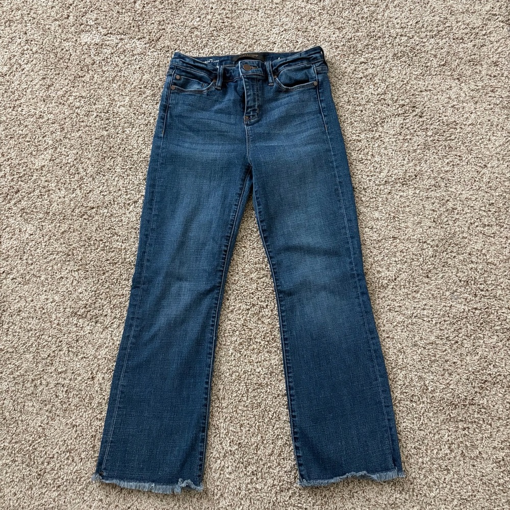 Liverpool Women's Dark Blue Straight Crop Jeans